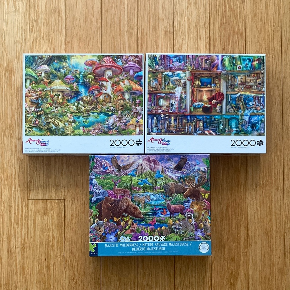 Colorful 2000-Piece Puzzle Set